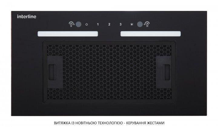 Витяжка Вбудована INTERLINE WIND BL A/60/GL/ST