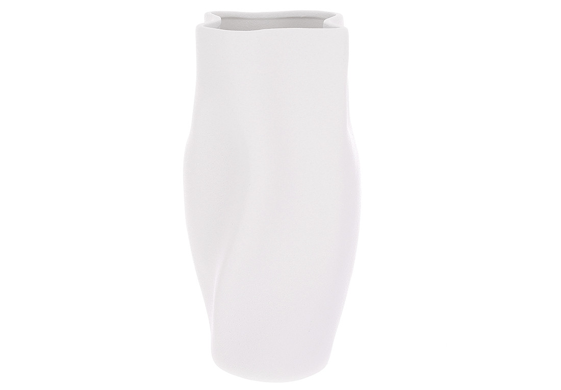 Ваза керамічна Gloria 15*30см, колір - білий матовий ТОВАР ВІД ВИРОБНИКА