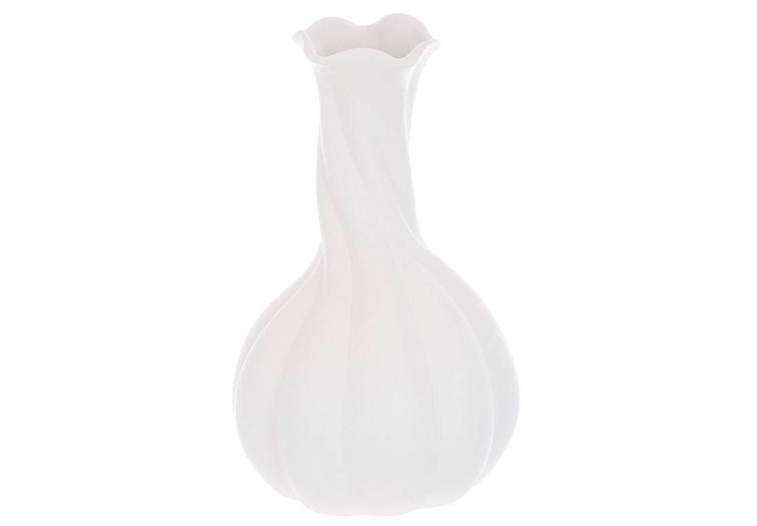 Ваза керамічна Vanessa 18*30см, колір - білий матовий ТОВАР ВІД ВИРОБНИКА