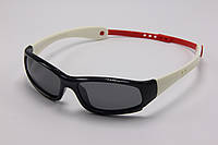 Дитячі сонцезахисні окуляри M&JJ UV400 Чорний-Білий (0154)
