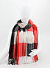 ШАРФ жіночий M&JJ СКАЙ Червоний/білий/чорний 75х180 см (1048), фото 4