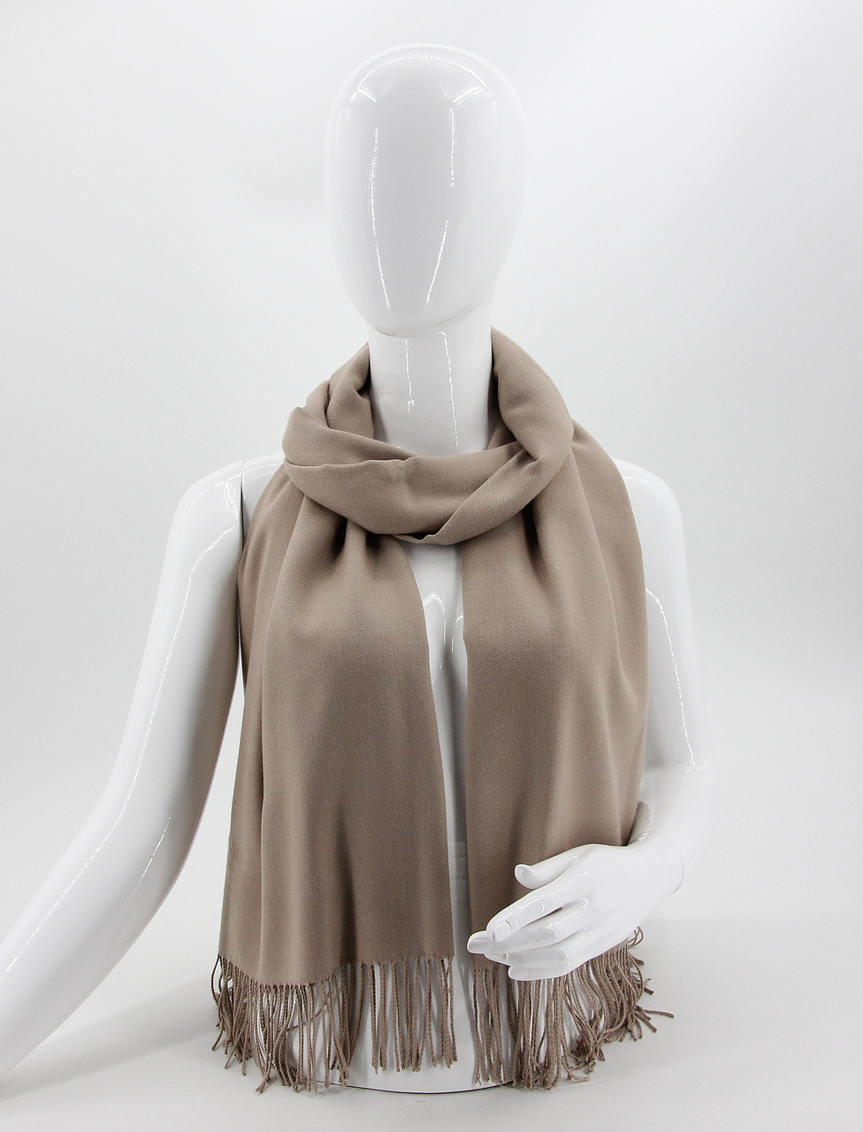 Шарф жіночий M&JJ Мармарис Бежево-сірий 190х70см (8253), фото 1