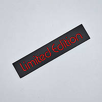 Эмблема плашка Limited Edition (черный+красный, матовый)