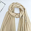 Шарф жіночий M&JJ Мармаріс бежевий 190х70см 8132, фото 2