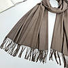 Шарф жіночий M&JJ однотонний Мармарис капучіно 190х70см 8108, фото 3