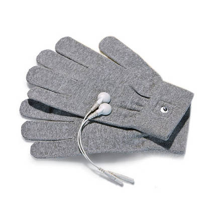 Рукавички для електростимуляції Mystim Magic Gloves сірі, фото 1