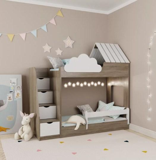 Двоярусне ліжко будиночок ИНСТ 7186, фото 1