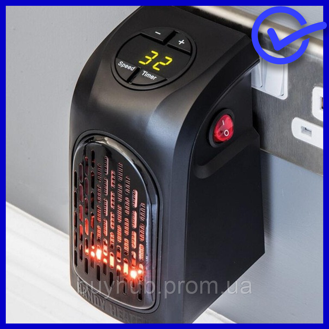 Потужний нагрівач для кімнати Handy Heater 400W з пультом, потужні електричні кімнатні нагрівачі