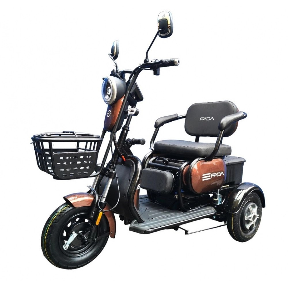 Електротрайк FADA OLDi 1000W Кавовий