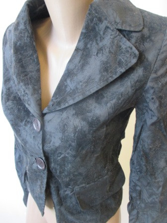 Стильный пиджак женский с золотистым напылением - фото 2 - id-p341881723
