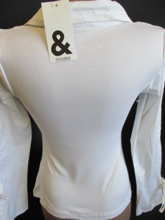 Блузка белого цвета с завязками и классическим воротником - фото 4 - id-p341881825