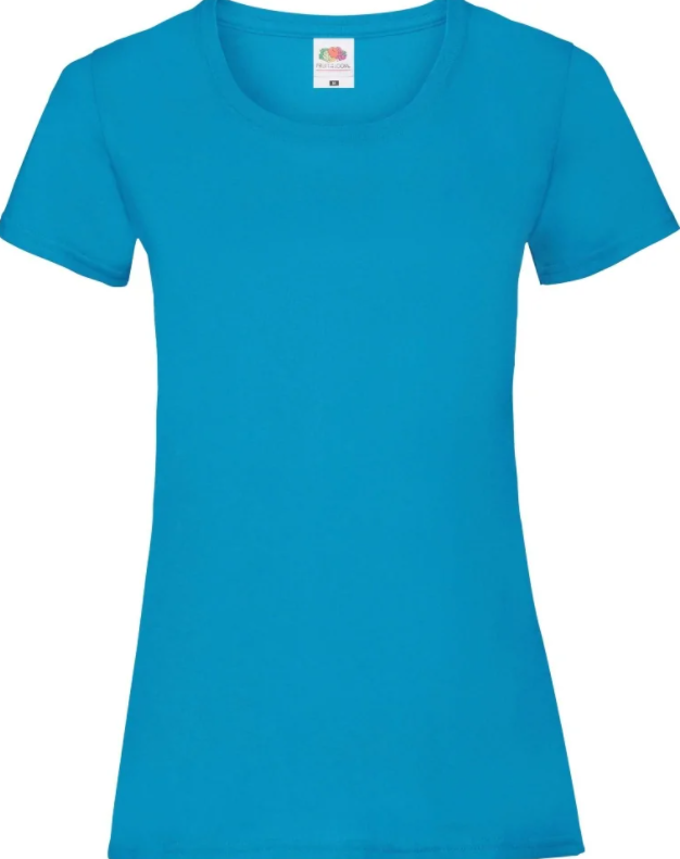Женская базовая однотонная футболка Fruit of the Loom Valueweight Ladies | футболки 100% хлопок - фото 4 - id-p1950798158