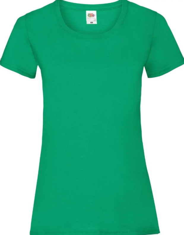 Женская базовая однотонная футболка Fruit of the Loom Valueweight Ladies | футболки 100% хлопок - фото 6 - id-p1950798158