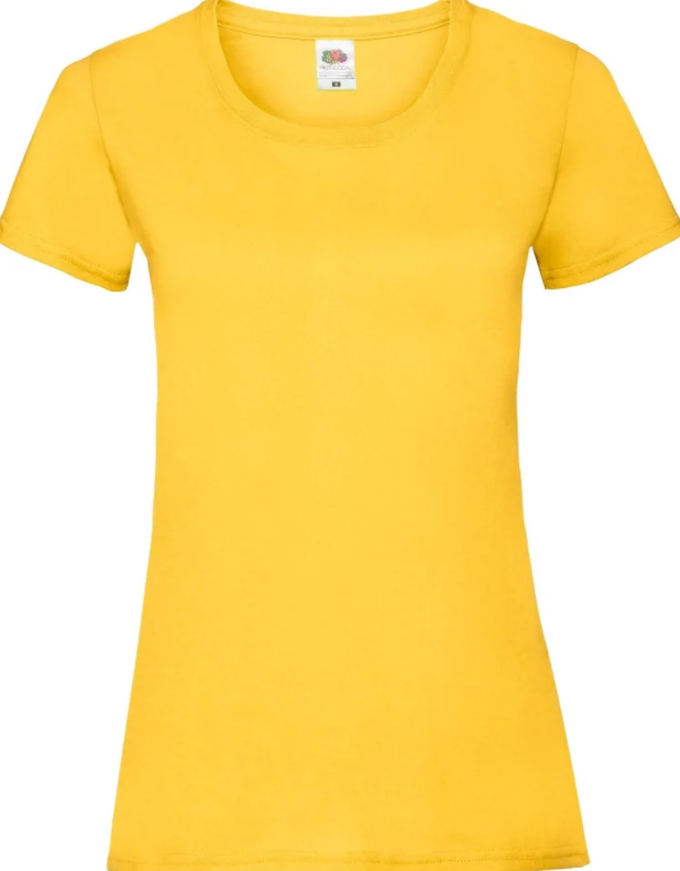 Женская базовая однотонная футболка Fruit of the Loom Valueweight Ladies | футболки 100% хлопок - фото 7 - id-p1950798158