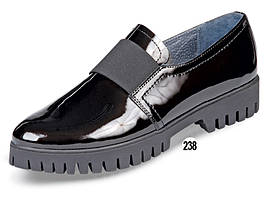 Туфлі жіночі шкіряні лакові МЗС 21615 чорні.