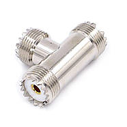 Спліттер антенний 3X UHF Female (мама, SO-239), розгалужувач на 2 антени, трійник роз'єм перехідник адаптер, фото 3