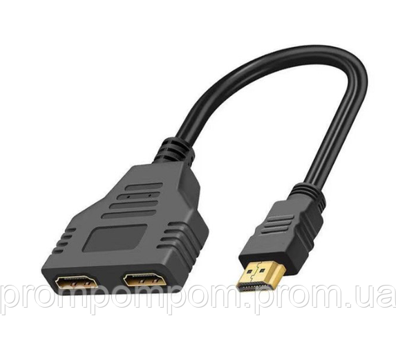 Разветвитель HDMI сплиттер на два монитора HDMI Код:DC08 (ID#1950815222 ...