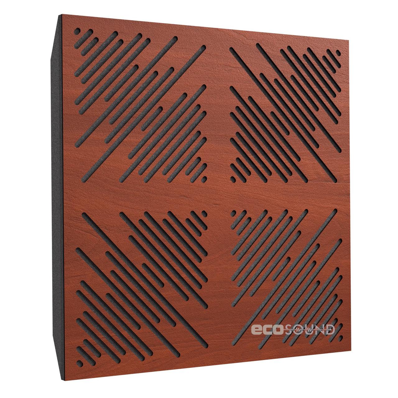 Акустична панель Ecosound 4Diagonals 53 50х50 см Коричневий