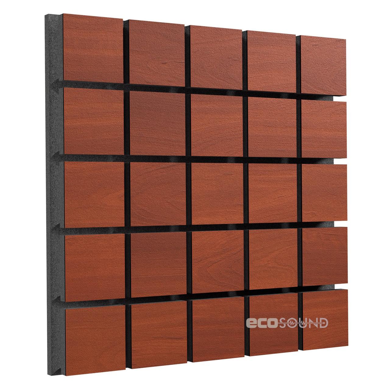 Акустична панель Ecosound Tetras Wood Apple Locarno 53 50х50 см Коричневий