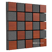 Акустична панель Ecosound Tetras Acoustic Wood Apple Locarno 53 50х50 см Коричневий