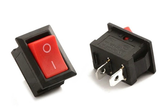 Перемикач кнопка вимикач прямокутний ON-OFF 2pin 3 A 250 В