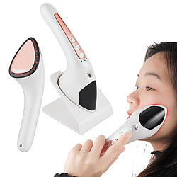 Мікрострумовий масажер для обличчя та шиї, акумуляторний Face Light Line Lifting Firming / Вібро масажер для обличчя