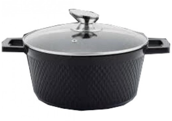 Каструля Benson BN-391 2,5 л із кришкою з мармуровим покриттям, фото 1