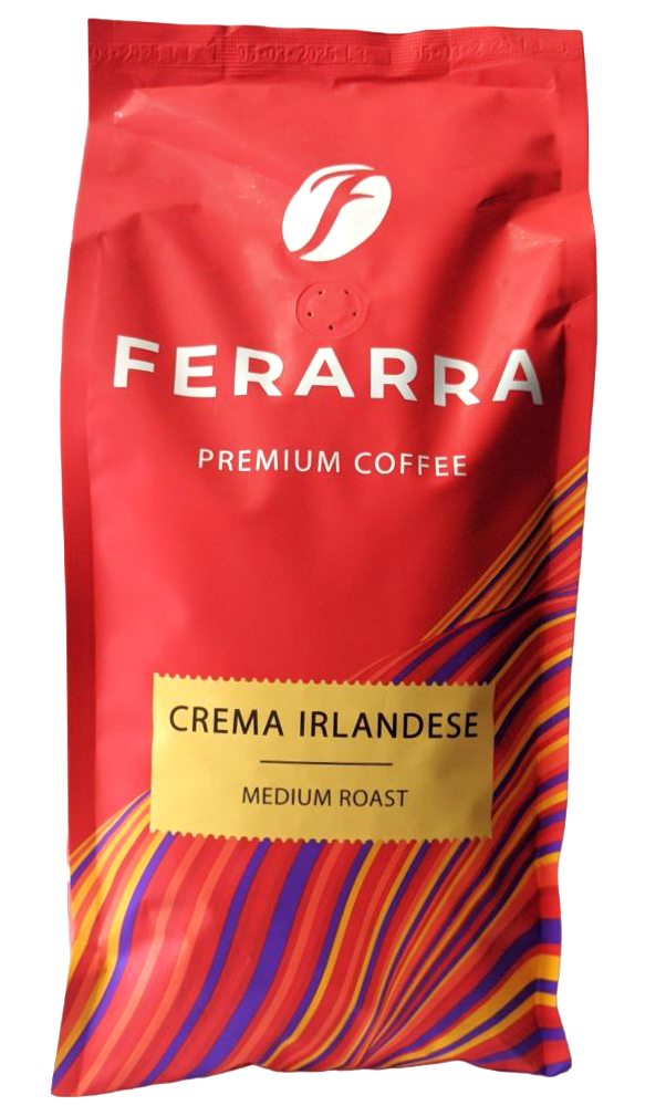 Кава в зернах Ferarra Caffe Crema Irlandese з ароматом ірландського крему 1000 г