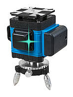 3D лазерный нивелир (уровень) KRAISSMANN 12 3D-LLA 30 RB (бирюзовий луч, дист. управл., кейс)