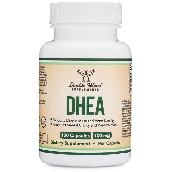 ДГЕА Double Wood DHEA 100 mg, 180 caps, фото 1
