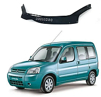 Дефлектор капота на Citroen Berlingo 2002-2008. Мухобійка на Citroen Berlingo