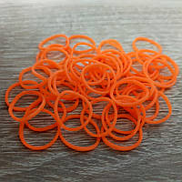 Резинки для плетения браслетов ярко-оранжевый 50 штук