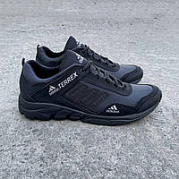 Обувь спортивная мужская Адидас Террекс. Серые с черным кроссовки мужские нубук кордура Adidas Terrex