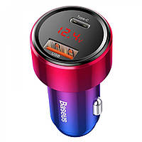 АЗУ Car Charger | 45W | 1U | 1C | Digital Display Baseus (CCMLC20C) Magic Series PPS (Type-c PD+QC) Red