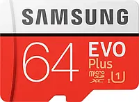 Карта памяти Samsung EVO Plus 64GB Micro SD + adapter SD HighC