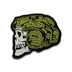 Шеврон « Череп у шоломі койот» 7х8см