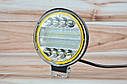 Світлодіодна LED фара робоча 72W + Білий ДХО (товщина 20мм), фото 3