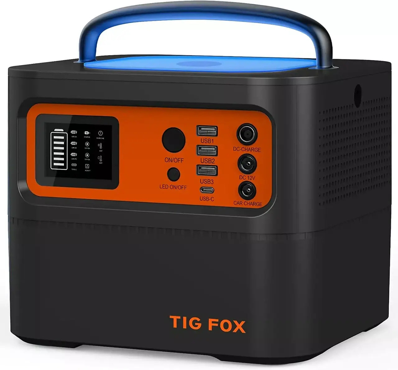 Портативна зарядна станція Tig Fox T500 Ємність 540 Вт·год Максимальна потужність, Вт 850 Вт