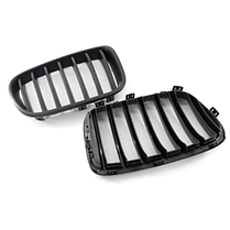 Решітка ноздрі BMW (БМВ) X3 series F25 (2010 - 2013)) - Чорний мат, фото 4