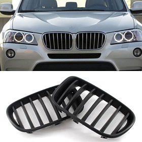 Решітка ноздрі BMW (БМВ) X3 series F25 (2010 - 2013)) - Чорний мат