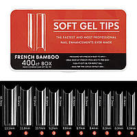 Гелеві типси арочний квадрат , гелеві нігті для нарощування 400 шт Soft Gel Tips