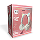 Дитячі Бездротові навушники LED з котячими вушками Wireless headSet Cat KWY-08 Зелені, фото 5