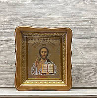 Ікона Спаситель в дерев’яному кіоті під склом