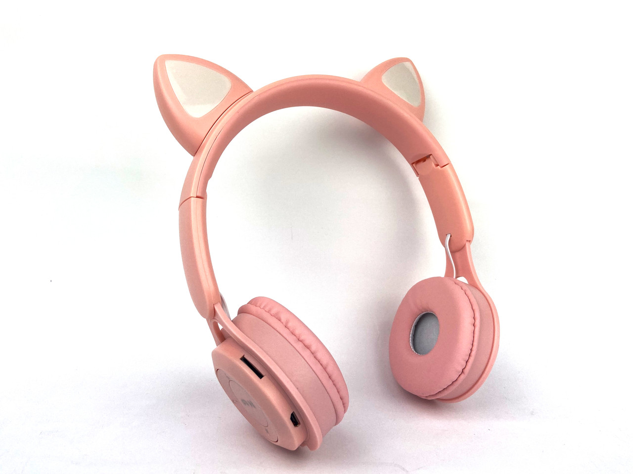 Дитячі Бездротові навушники LED з котячими вушками Wireless headSet Cat KWY-08 Рожеві