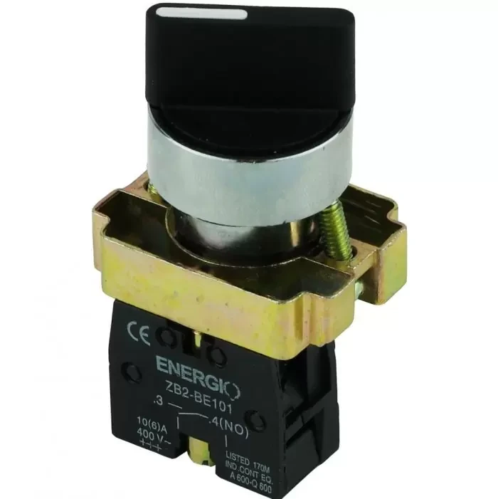 Перемикач секторний ENERGIO XB2-BD21 1-0 з фіксацією NO, фото 1