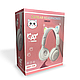 Дитячі Бездротові навушники LED з котячими вушками Wireless headSet Cat KWY-08 Білі, фото 2