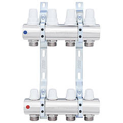 Колектор для системи опалення ICMA 4 контури 1"/3/4" К005 87K005PJ06