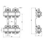 Колектор для системи опалення ICMA 4 контури 1"/3/4" К005 87K005PJ06, фото 2
