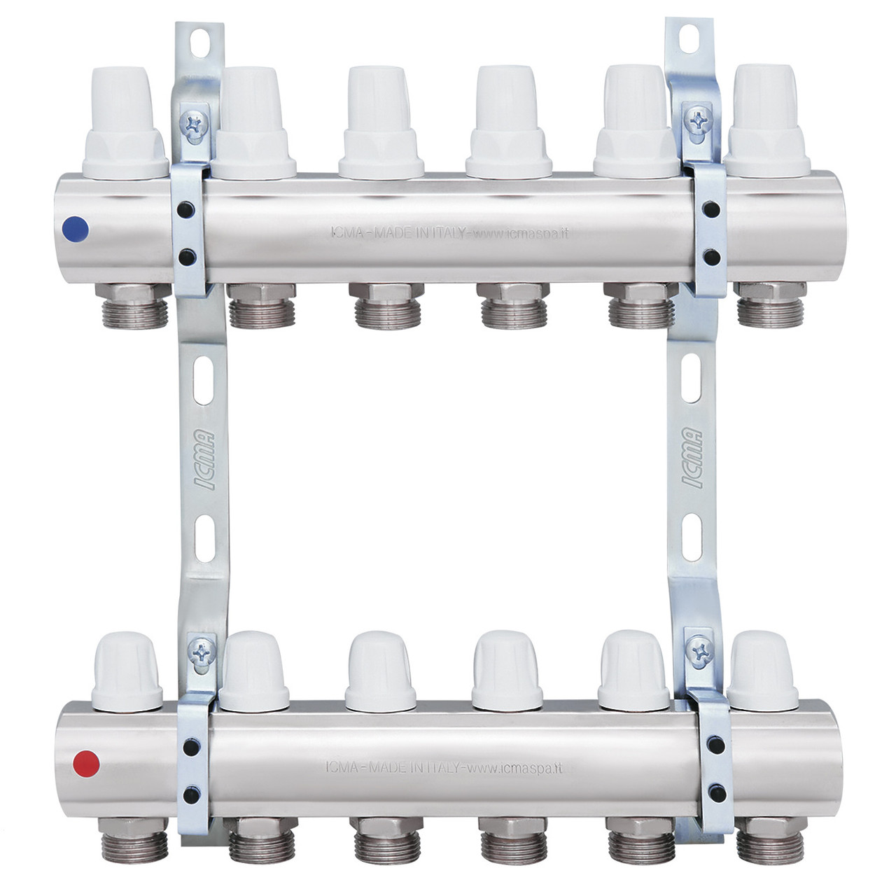 Колектор для системи опалення ICMA 6 контурів 1"/3/4" K005 87K005PK06