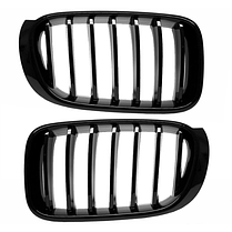 Решітка ноздрі BMW (БМВ) X3 X4 series F25 F26 LCI (2014 - 2018) - Глянець (DA-21162), фото 3